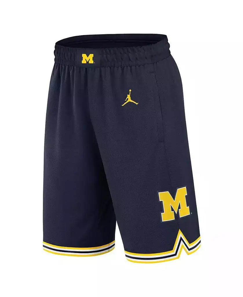 Jordan Men's Navy Michigan Wolverines Basketball Shorts