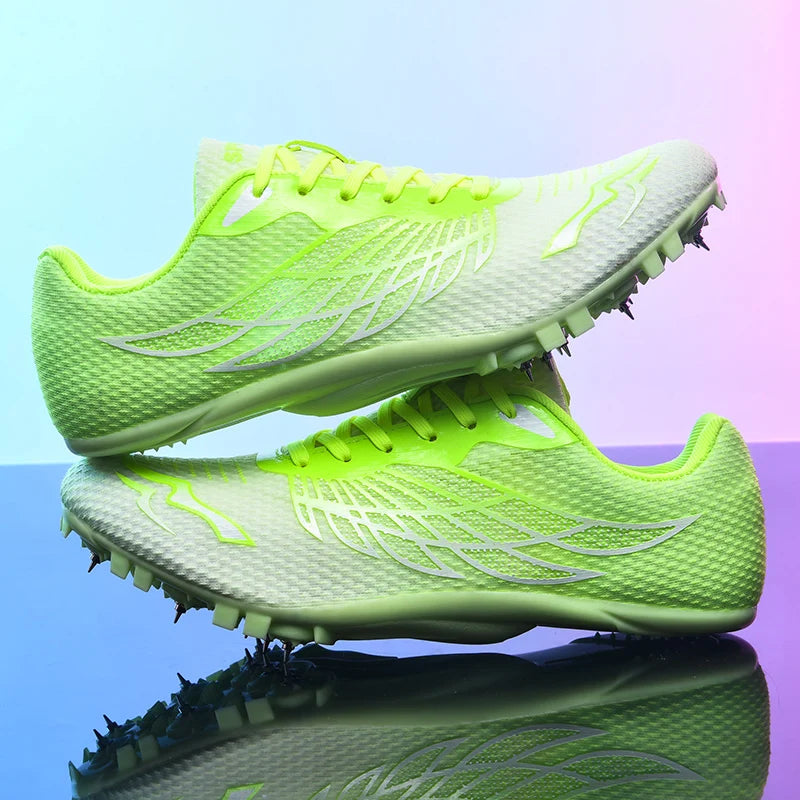 Outdoor Men Woman Track & Field Running Shoes Professional Competition Nail Sneakers Anti-Slip Student Training Shoes