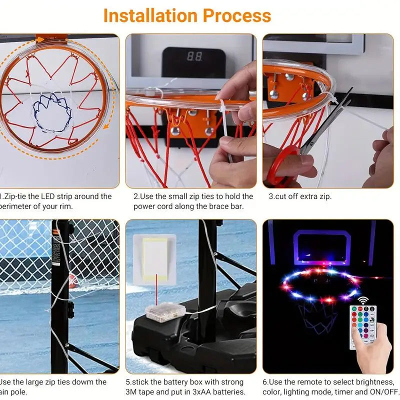 Light Up Basketball Rim 16 Color