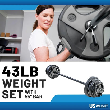Barbell Weight Set for Home Gym
