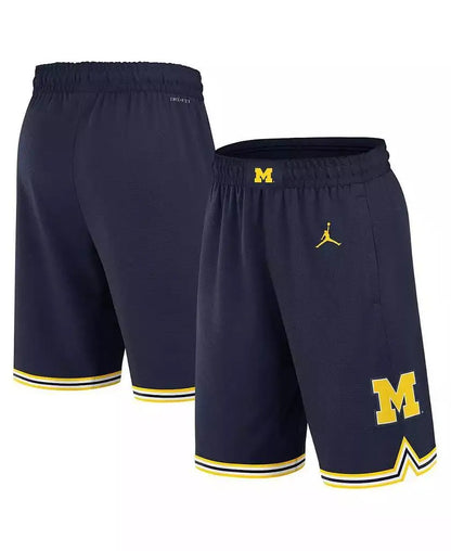 Jordan Men's Navy Michigan Wolverines Basketball Shorts