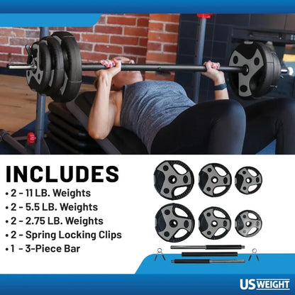Barbell Weight Set for Home Gym